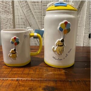 Rea Dunn Disney Pixar Movie Doug Canister and Matching Mug
